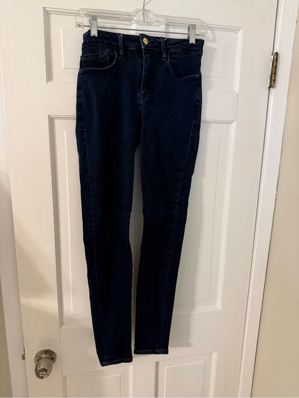 Frame LeOne Denim Dark Indigo Women’s Skinny Jeans